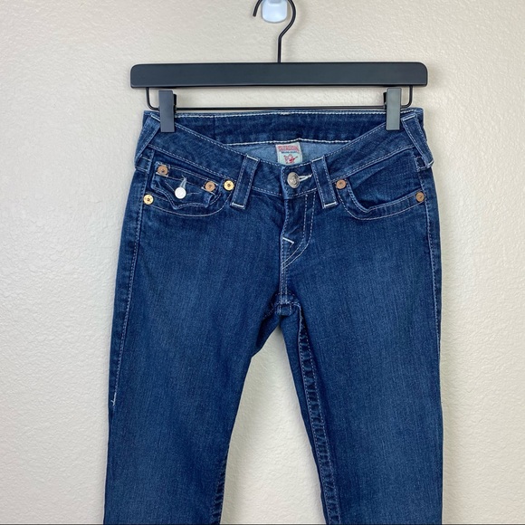 True Religion Rainbow Stitched Straight Jeans - Picture 2 of 13